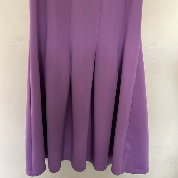 Spense Women Purple Sleeveless Polyester Blend Side Zipper NWT Dress Size 16W - Picture 8 of 15